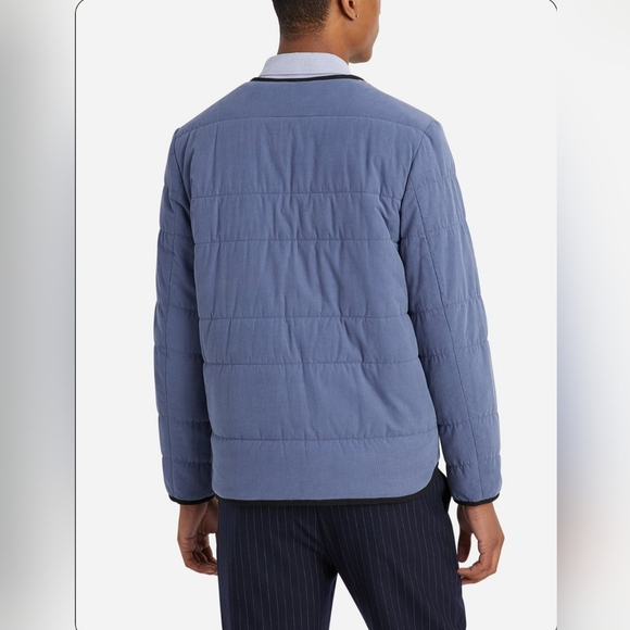 O.N.S. Clothing Crescent Mini Cord Men's Quilted Snap Jacket in Vintage Indigo M - Picture 9 of 12